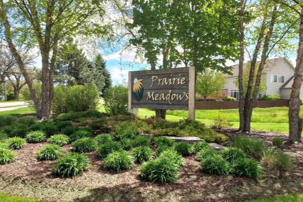 Prairie Meadows Landmark Sign